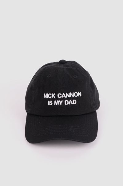 Nick Cannon Dad Cap Slogan Caps Intentionally Blank Women