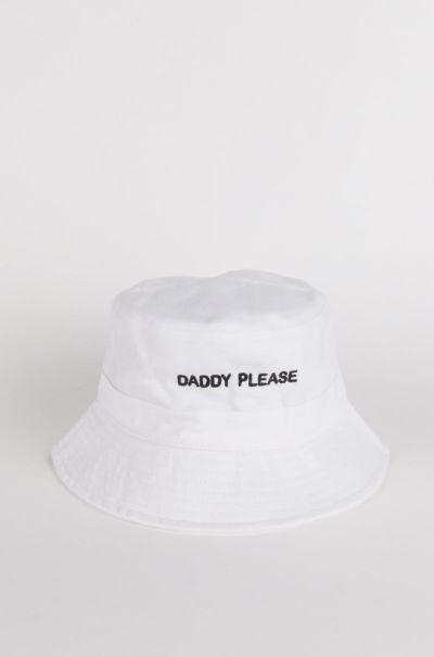 Daddy Please Bucket Hat Intentionally Blank Slogan Caps Women
