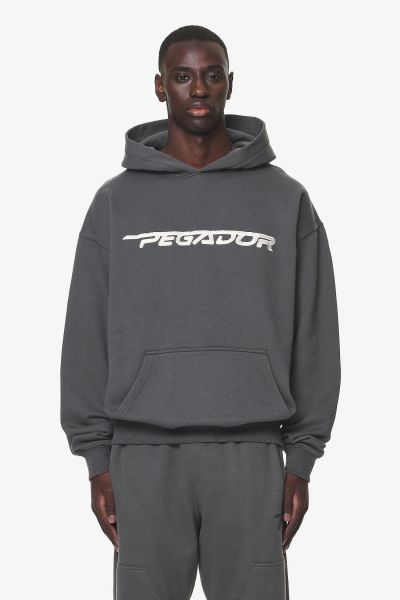 Pegador Manor Oversized Hoodie Washed Volcano Grey Hoodies Washed Volcano Grey Men