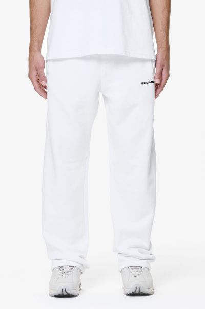 Pegador Logo Wide Sweat Pants White Gum Pants & Joggers White Gum Men