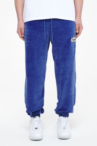 Weaver Oversized Velour Pants Magic Violet Pants & Joggers Men Pegador