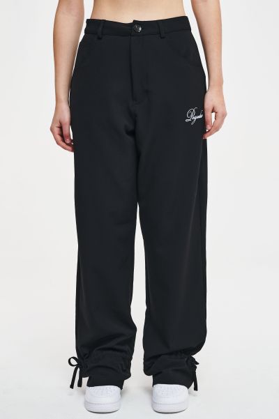 Black Women Toronto Strap Suit Pants Black Pegador Pants