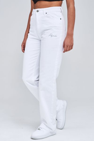 Jeans Hardee Wide Jeans White Pegador Women